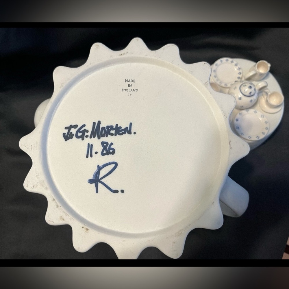 The Tea Council Collection Teapot & Lid Vintage 1987 Design Signed By J&G Morten - Picture 3 of 7